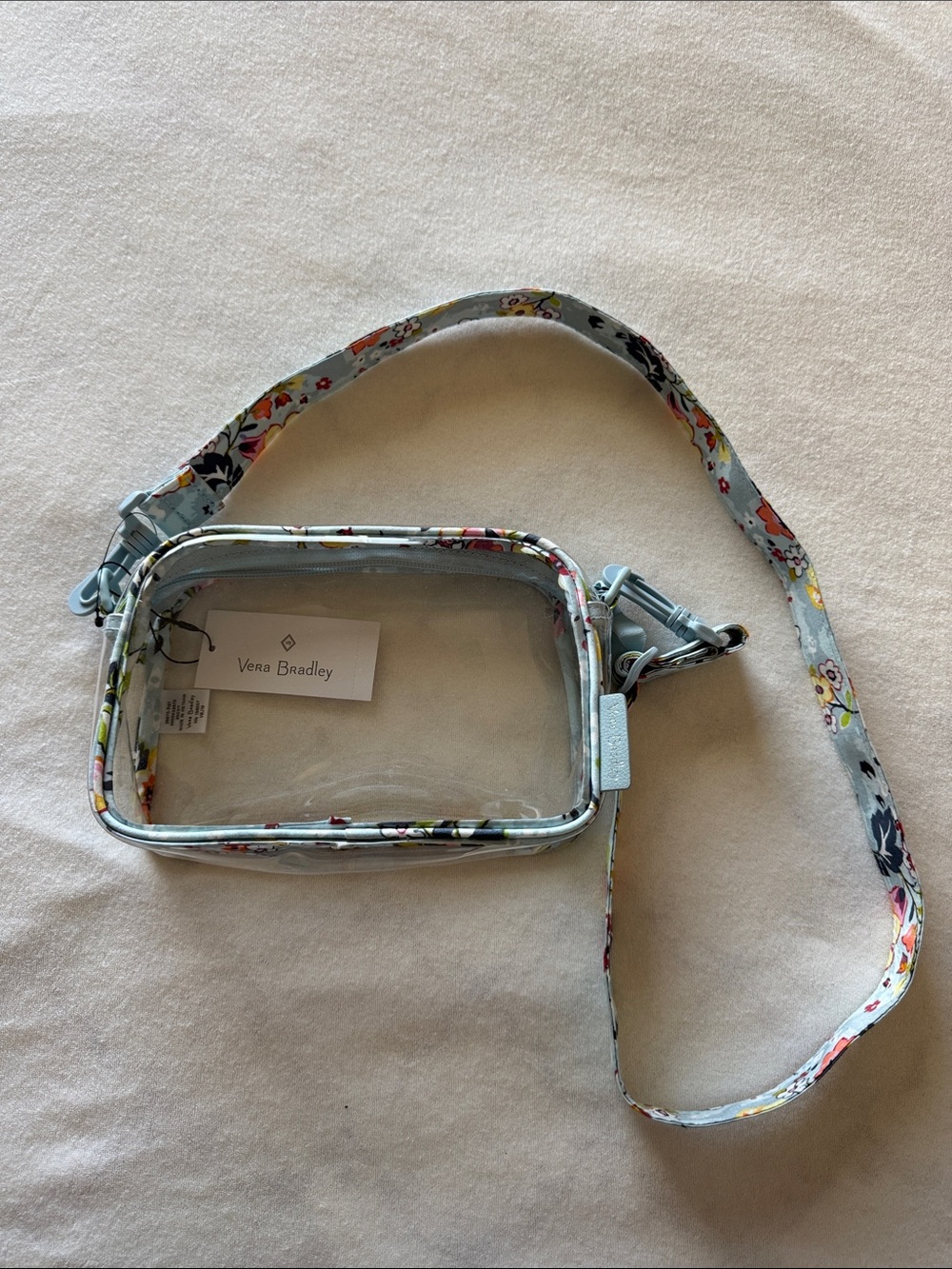 Vera Bradley clear crossbody bag